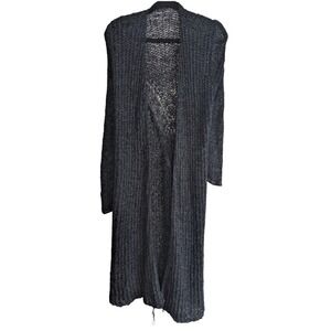 Sheer Long Sleeve‎ Black Cover-ups open goth Fairy y2k Moody